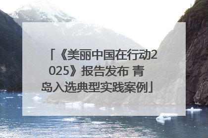 《美丽中国在行动2025》报告发布 青岛入选典型实践案例