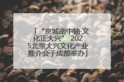 “京城南中轴·文化正大兴” 2025北京大兴文化产业推介会于成都举办