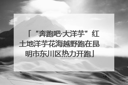“奔跑吧·大洋芋”红土地洋芋花海越野跑在昆明市东川区热力开跑