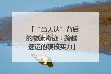 “当天达”背后的物流奇迹：跨越速运的硬核实力