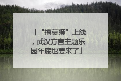 “搞莫狮”上线，武汉方言主题乐园年底也要来了