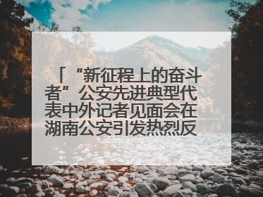 “新征程上的奋斗者”公安先进典型代表中外记者见面会在湖南公安引发热烈反响(一)