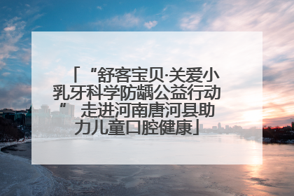 “舒客宝贝·关爱小乳牙科学防龋公益行动” 走进河南唐河县助力儿童口腔健康