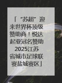 “苏超”迎来世界杯顶级赞助商！悦达起亚冠名赞助2025江苏省城市足球联赛盐城赛区