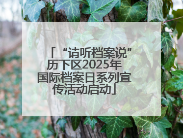 “请听档案说”历下区2025年国际档案日系列宣传活动启动