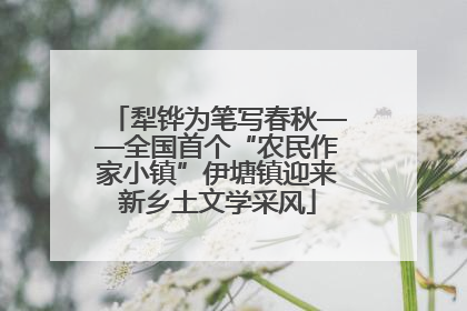 犁铧为笔写春秋——全国首个“农民作家小镇”伊塘镇迎来新乡土文学采风