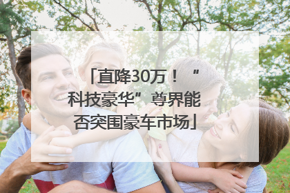 直降30万！“科技豪华”尊界能否突围豪车市场