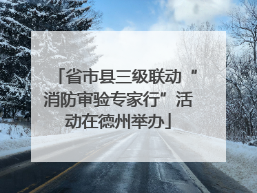 省市县三级联动“消防审验专家行”活动在德州举办