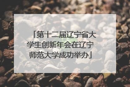 第十二届辽宁省大学生创新年会在辽宁师范大学成功举办