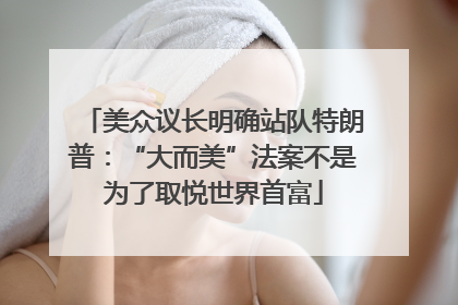 美众议长明确站队特朗普：“大而美”法案不是为了取悦世界首富