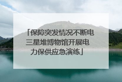 保障突发情况不断电 三星堆博物馆开展电力保供应急演练