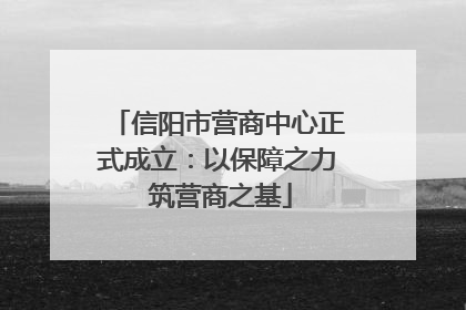 信阳市营商中心正式成立：以保障之力 筑营商之基