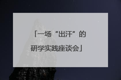 一场“出汗”的研学实践座谈会