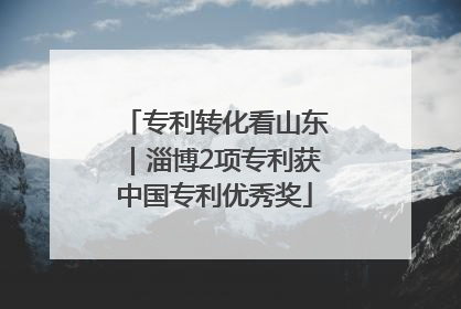 专利转化看山东｜淄博2项专利获中国专利优秀奖
