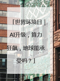 世界环境日｜AI升级，算力狂飙，地球能承受吗？