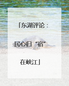 东湖评论：民心归“宿”在峡江