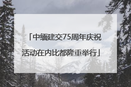 中缅建交75周年庆祝活动在内比都隆重举行