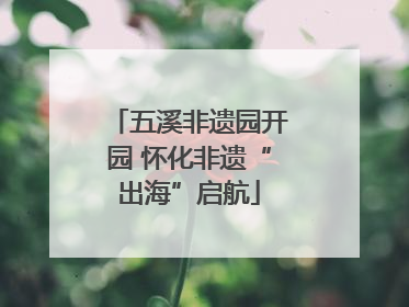 五溪非遗园开园 怀化非遗“出海”启航