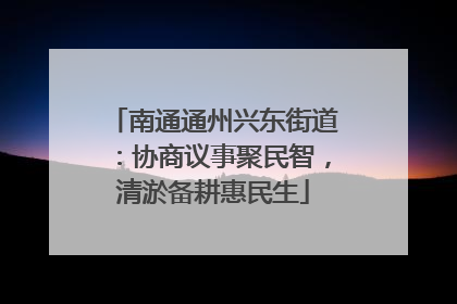 南通通州兴东街道：协商议事聚民智，清淤备耕惠民生