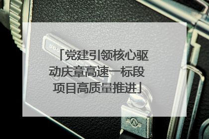 党建引领核心驱动庆章高速一标段项目高质量推进