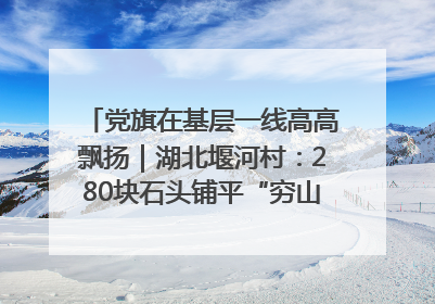 党旗在基层一线高高飘扬｜湖北堰河村：280块石头铺平“穷山沟”的致富振兴路