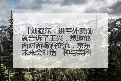 刘强东：进军外卖前就告诉了王兴，想邀他面对面喝酒交流，京东未来会打造一种与美团不同的商业模式