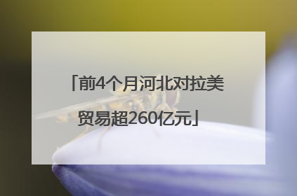 前4个月河北对拉美贸易超260亿元