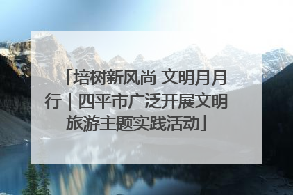 培树新风尚 文明月月行｜四平市广泛开展文明旅游主题实践活动