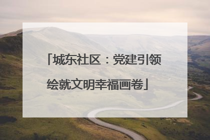 城东社区：党建引领绘就文明幸福画卷