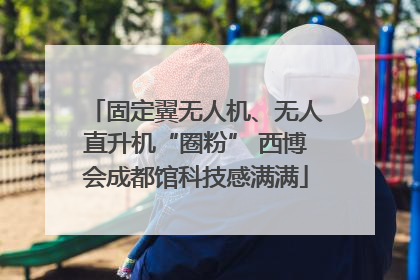 固定翼无人机、无人直升机“圈粉” 西博会成都馆科技感满满
