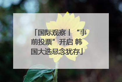 国际观察丨“事前投票”开启 韩国大选悬念犹存
