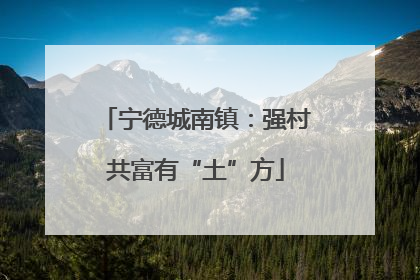 宁德城南镇：强村共富有“土”方