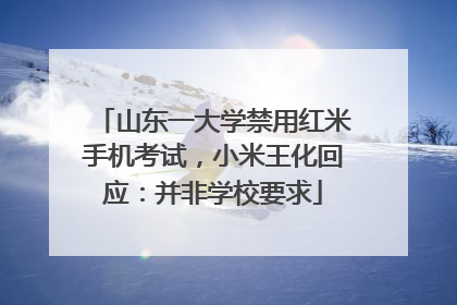 山东一大学禁用红米手机考试，小米王化回应：并非学校要求