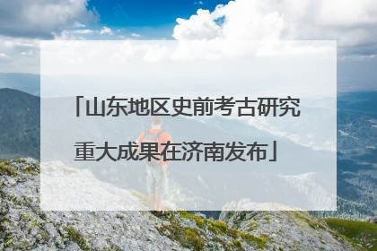 山东地区史前考古研究重大成果在济南发布