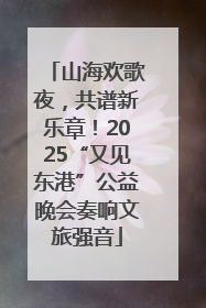 山海欢歌夜，共谱新乐章！2025“又见东港”公益晚会奏响文旅强音