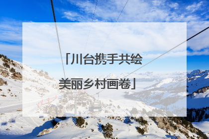 川台携手共绘美丽乡村画卷