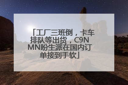工厂三班倒，卡车排队等出货，C9NMN盼生派在国内订单接到手软