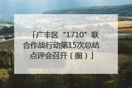 广丰区“1710”联合作战行动第15次总结点评会召开（图）