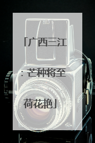 广西三江：芒种将至荷花艳