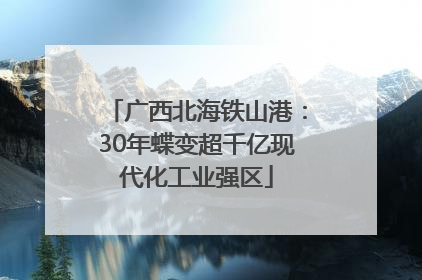 广西北海铁山港：30年蝶变超千亿现代化工业强区