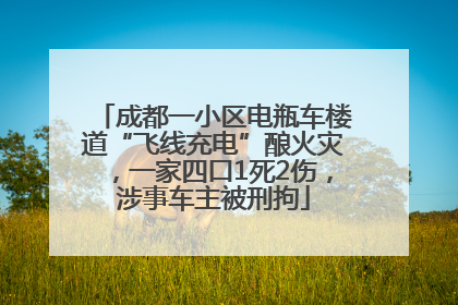 成都一小区电瓶车楼道“飞线充电”酿火灾，一家四口1死2伤，涉事车主被刑拘