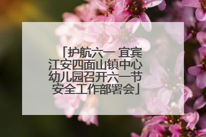 护航六一 宜宾江安四面山镇中心幼儿园召开六一节安全工作部署会