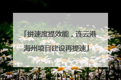 拼速度提效能，连云港海州项目建设再提速