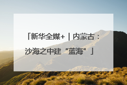 新华全媒+｜内蒙古：沙海之中建“蓝海”