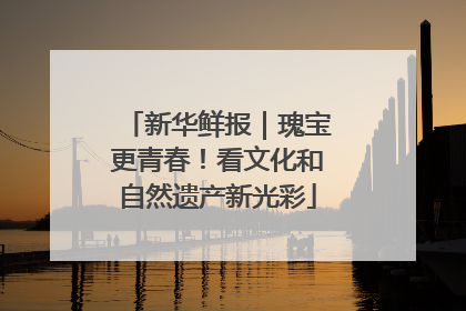新华鲜报｜瑰宝更青春！看文化和自然遗产新光彩