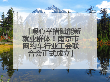 暖心举措赋能新就业群体！南京市网约车行业工会联合会正式成立
