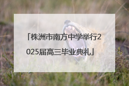 株洲市南方中学举行2025届高三毕业典礼