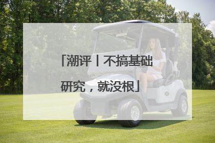 潮评丨不搞基础研究，就没根