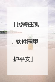 民警任凯：软件园里护平安