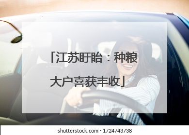 江苏盱眙：种粮大户喜获丰收